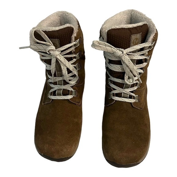 Merrell Jovilee Artica Waterproof Boots Brown Womens Size 5.5 - Picture 2 of 9